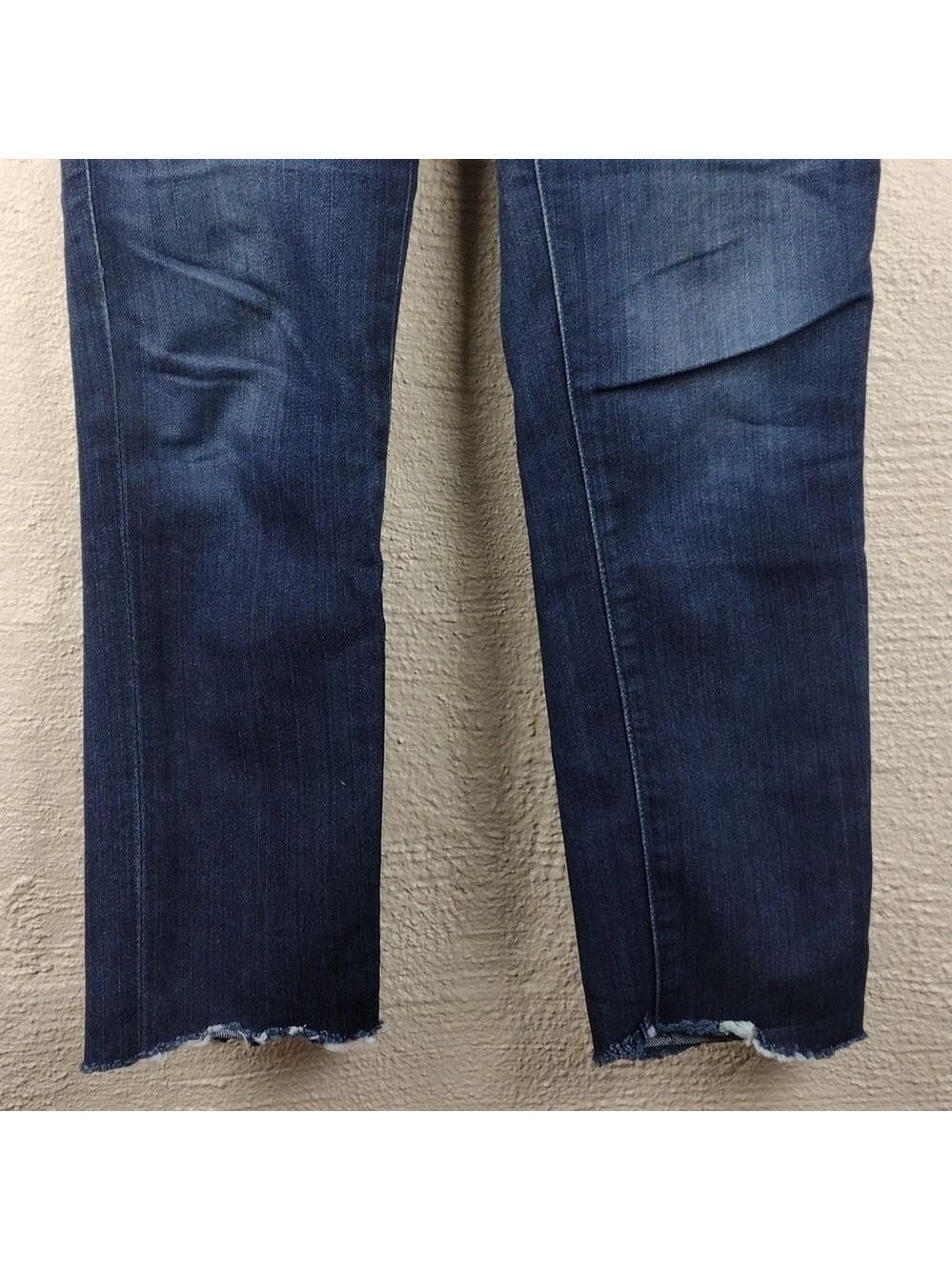 𝅺AG Adriano Goldschmied The Stilt Blue Dark Wash Cigarette Leg Ankle Jean - Picture 3 of 11